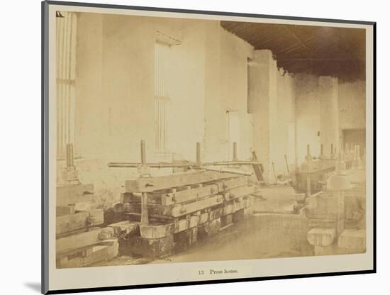 Press house, 1877-Oscar Jean Baptiste Mallitte-Mounted Giclee Print