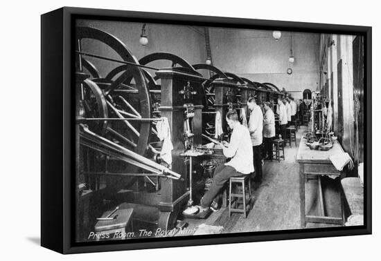 Press Room, the Royal Mint, Tower Hill, London, Early 20th Century-null-Framed Stretched Canvas