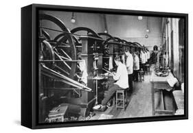 Press Room, the Royal Mint, Tower Hill, London, Early 20th Century-null-Framed Stretched Canvas