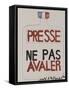 Presse : ne pas avaler-null-Framed Stretched Canvas