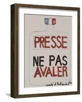 Presse : ne pas avaler-null-Framed Giclee Print