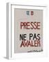 Presse : ne pas avaler-null-Framed Giclee Print