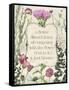 Pressed Floral Quote III-null-Framed Stretched Canvas