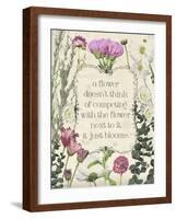 Pressed Floral Quote III-null-Framed Art Print