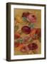 Pressed Flowers I on Gold-Silvia Vassileva-Framed Art Print