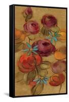 Pressed Flowers II on Gold-Silvia Vassileva-Framed Stretched Canvas