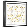 Pressed Yellow Wildflowers-Iwona Grodzka-Framed Art Print