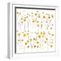 Pressed Yellow Wildflowers-Iwona Grodzka-Framed Art Print