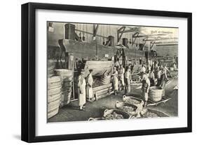 Pressing the Grapes, Moet et Chandon-null-Framed Art Print