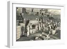 Pressing the Grapes, Moet et Chandon-null-Framed Art Print