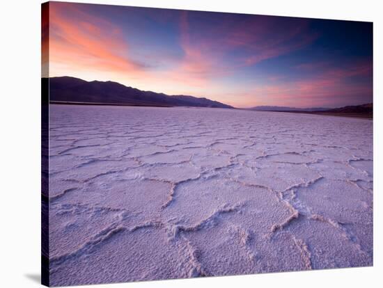 Pressure Ridges in the Salt Pan Near Badwater, Death Valley National Park, California, USA-Darrell Gulin-Stretched Canvas