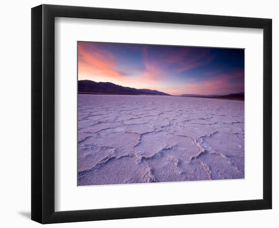 Pressure Ridges in the Salt Pan Near Badwater, Death Valley National Park, California, USA-Darrell Gulin-Framed Photographic Print