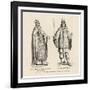 Prester John Legendary Christian King and Priest of the Middle Ages Pictured Here with His Page-null-Framed Art Print