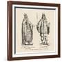 Prester John Legendary Christian King and Priest of the Middle Ages Pictured Here with His Page-null-Framed Art Print