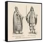 Prester John Legendary Christian King and Priest of the Middle Ages Pictured Here with His Page-null-Framed Stretched Canvas