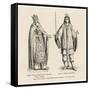 Prester John Legendary Christian King and Priest of the Middle Ages Pictured Here with His Page-null-Framed Stretched Canvas