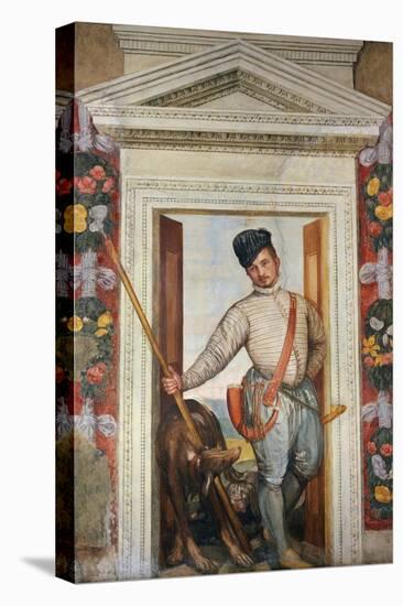 Presumed Self-Portrait Dressed as a Hunter-Paolo Veronese-Stretched Canvas