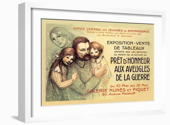 Pret d'Honneur aux Aveugles de la Guerre, c.1917-Th?ophile Alexandre Steinlen-Framed Art Print