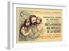 Pret d'Honneur aux Aveugles de la Guerre, c.1917-Th?ophile Alexandre Steinlen-Framed Art Print