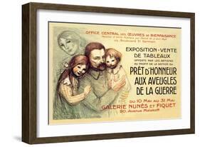 Pret d'Honneur aux Aveugles de la Guerre, c.1917-Théophile Alexandre Steinlen-Framed Art Print