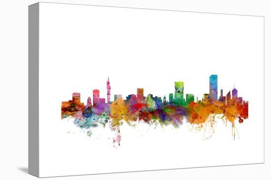 Pretoria South Africa Skyline-Michael Tompsett-Stretched Canvas