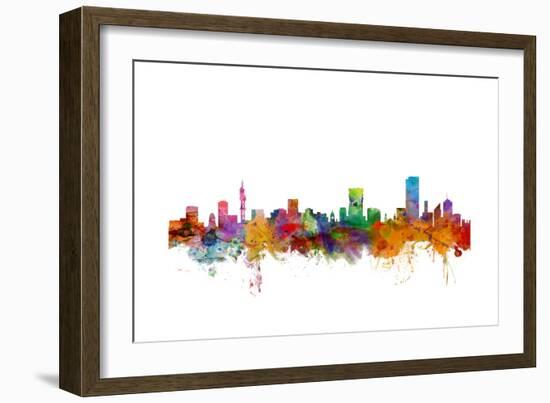 Pretoria South Africa Skyline-Michael Tompsett-Framed Art Print