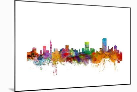 Pretoria South Africa Skyline-Michael Tompsett-Mounted Art Print