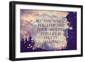 Pretty Amazing-Vintage Skies-Framed Premium Giclee Print