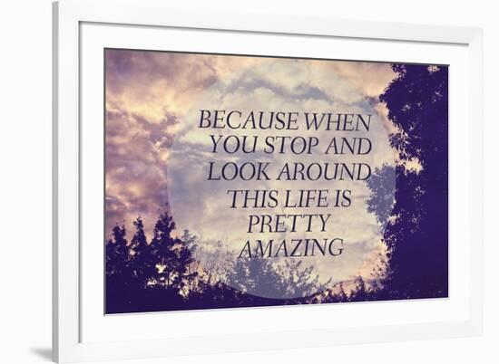 Pretty Amazing-Vintage Skies-Framed Giclee Print