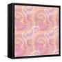 Pretty and Pink-Swirl dot coordinate-Julie Goonan-Framed Stretched Canvas