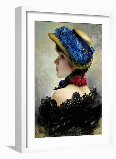 Pretty as a Picture-Vittorio Corcos-Framed Giclee Print