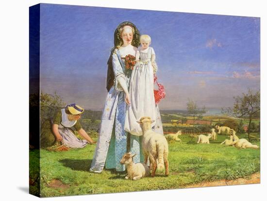 Pretty Baa-Lambs, 1851-Ford Madox Brown-Stretched Canvas