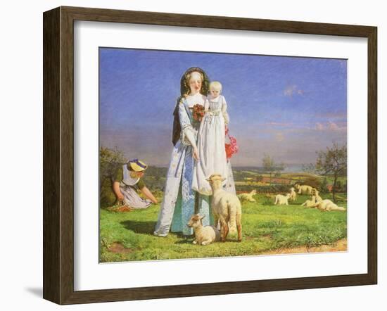 Pretty Baa-Lambs, 1851-Ford Madox Brown-Framed Giclee Print