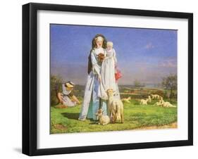 Pretty Baa-Lambs, 1851-Ford Madox Brown-Framed Giclee Print