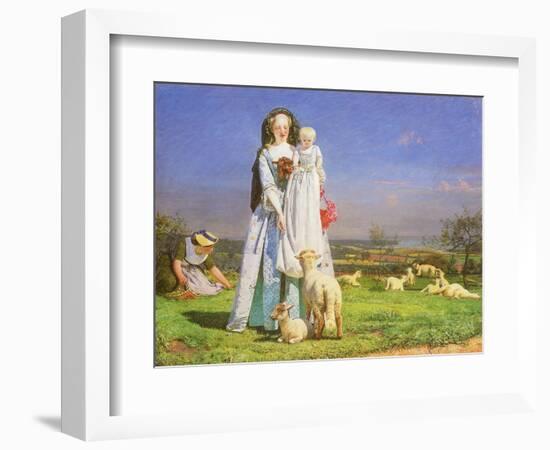 Pretty Baa-Lambs, 1851-Ford Madox Brown-Framed Giclee Print