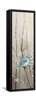 Pretty Birds Neutral II-Julia Purinton-Framed Stretched Canvas