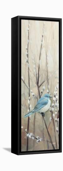 Pretty Birds Neutral II-Julia Purinton-Framed Stretched Canvas