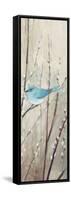 Pretty Birds Neutral III-Julia Purinton-Framed Stretched Canvas