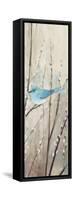 Pretty Birds Neutral III-Julia Purinton-Framed Stretched Canvas