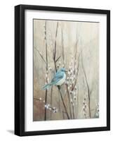 Pretty Birds Neutral IV Crop-Julia Purinton-Framed Art Print