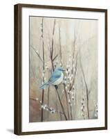 Pretty Birds Neutral IV Crop-Julia Purinton-Framed Art Print