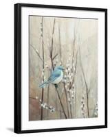 Pretty Birds Neutral IV Crop-Julia Purinton-Framed Art Print