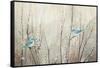 Pretty Birds Neutral-Julia Purinton-Framed Stretched Canvas