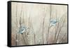 Pretty Birds Neutral-Julia Purinton-Framed Stretched Canvas