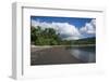 Pretty black sand volcanic beach, Epi Island, Shepherd Islands, Vanuatu, Pacific-Michael Runkel-Framed Photographic Print