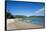 Pretty black sand volcanic beach, Epi island, Shepherd Islands, Vanuatu, Pacific-Michael Runkel-Framed Stretched Canvas