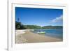 Pretty black sand volcanic beach, Epi island, Shepherd Islands, Vanuatu, Pacific-Michael Runkel-Framed Photographic Print