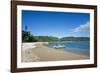 Pretty black sand volcanic beach, Epi island, Shepherd Islands, Vanuatu, Pacific-Michael Runkel-Framed Photographic Print