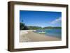 Pretty black sand volcanic beach, Epi island, Shepherd Islands, Vanuatu, Pacific-Michael Runkel-Framed Photographic Print