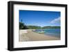 Pretty black sand volcanic beach, Epi island, Shepherd Islands, Vanuatu, Pacific-Michael Runkel-Framed Photographic Print